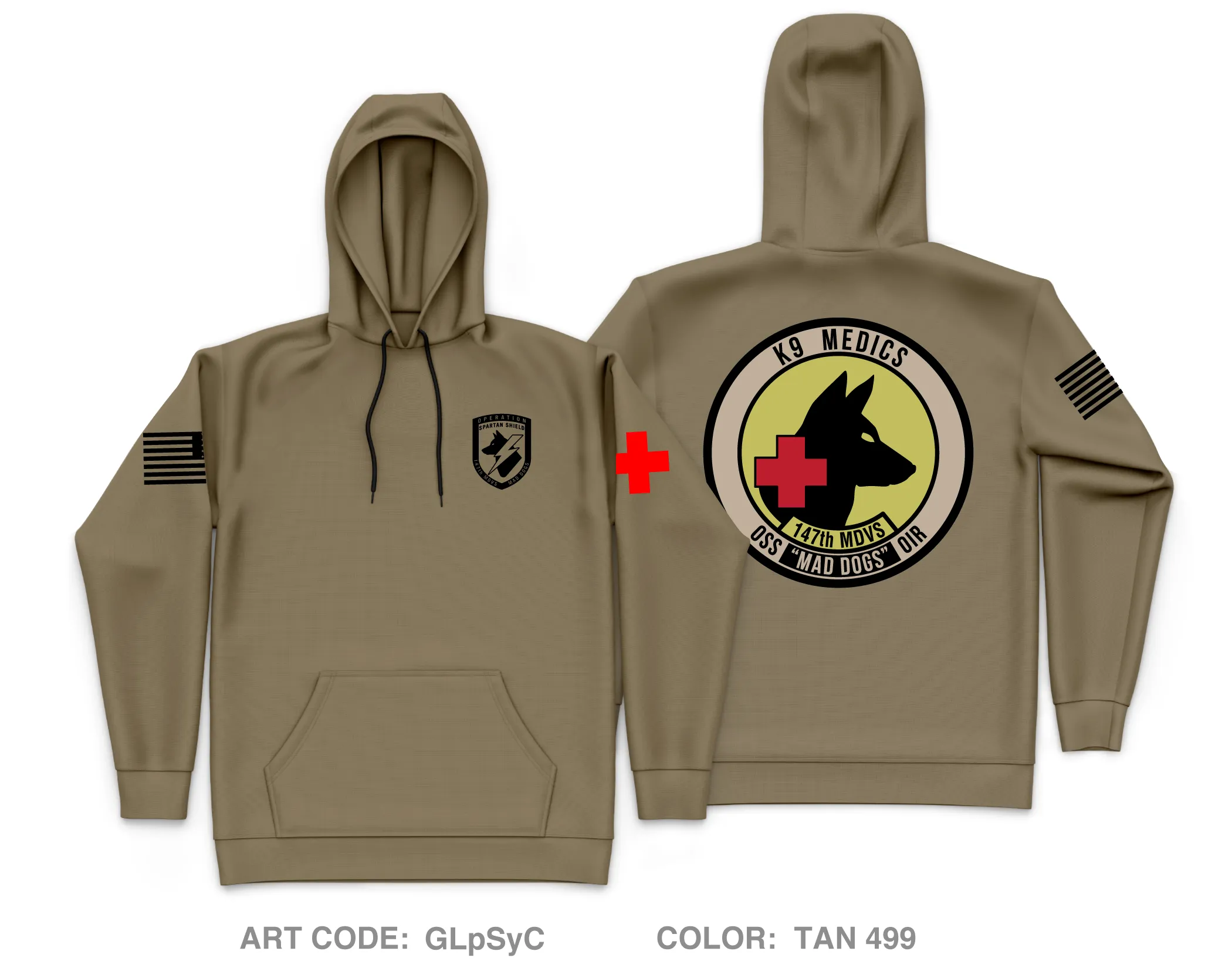 147th MDVSS Core Men's Hooded Performance Sweatshirt - GLpSyC
