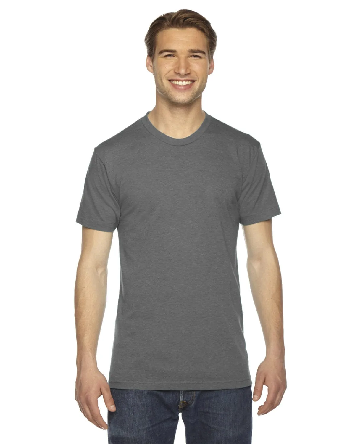 American Apparel Unisex Triblend Short Sleeve Track T-Shirt