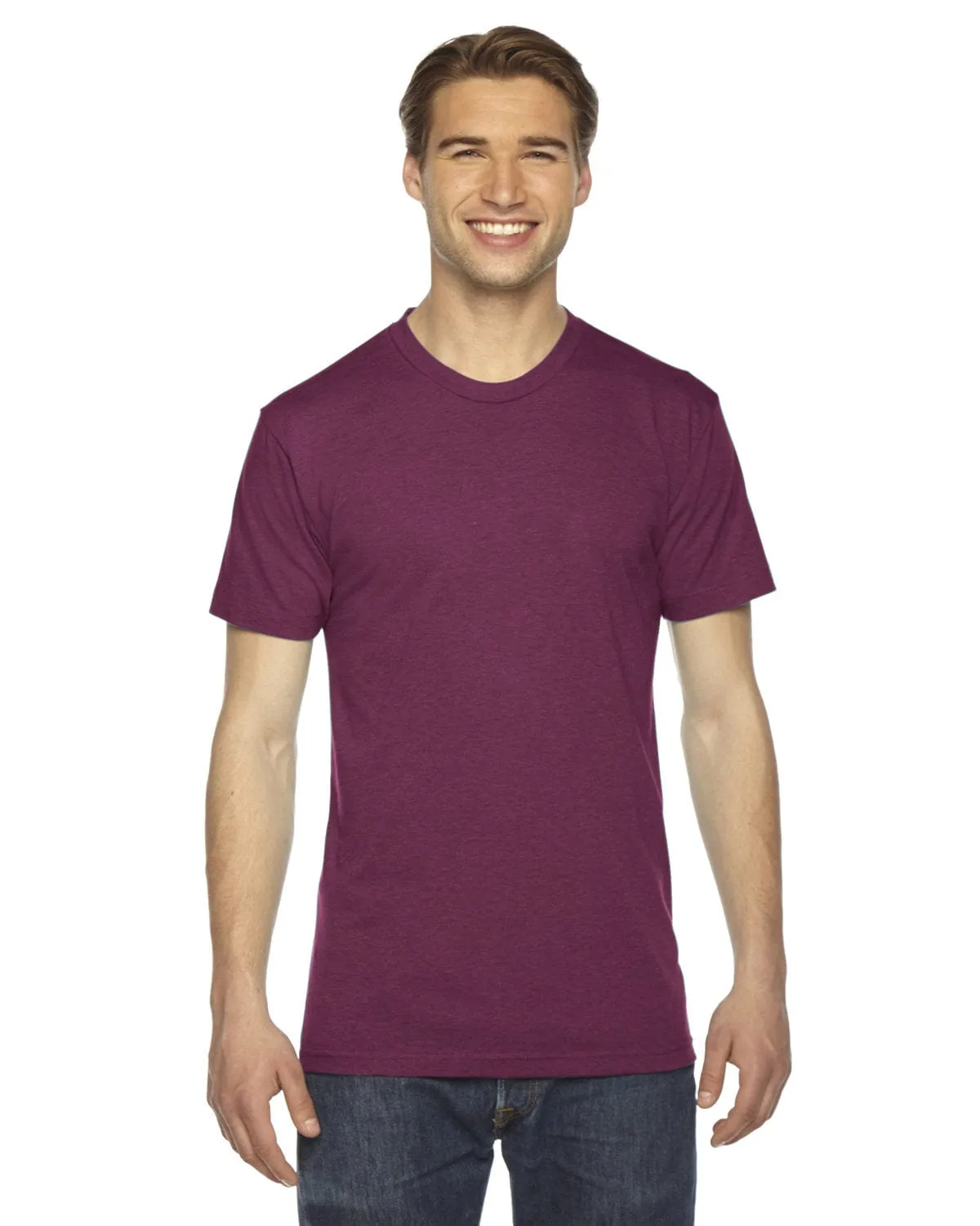 American Apparel Unisex Triblend Short Sleeve Track T-Shirt