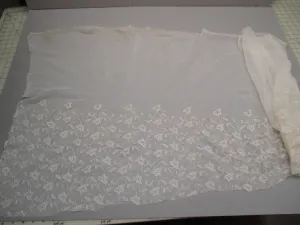Antique Victorian Cotton net flounce