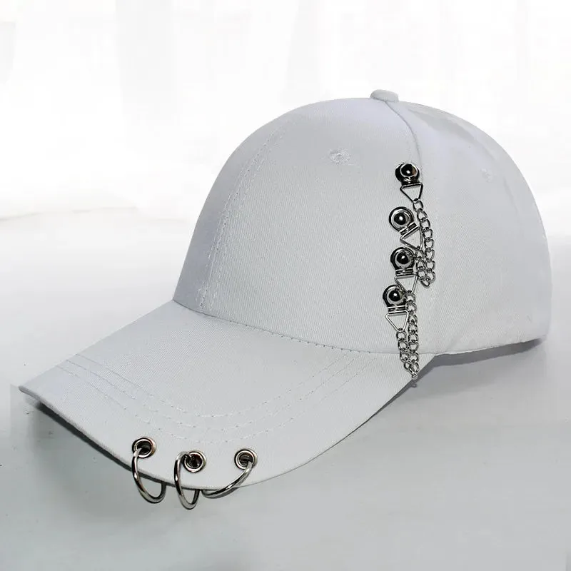 Casquette Hip Hop / Hip Hop Trucker Hats Visors Women Men Snapback Baseball Cap Adjustable Vintage Iron Chain Outdoor Hats Casquette
