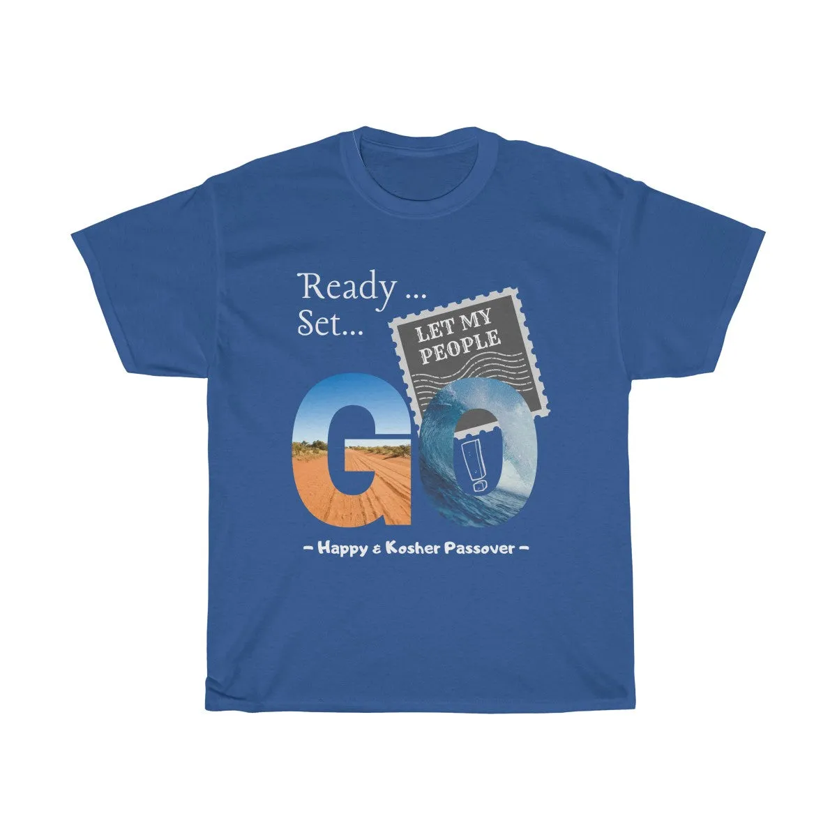 Let My People Go - Unisex, Heavy Cotton, Passover Tee - Dark design