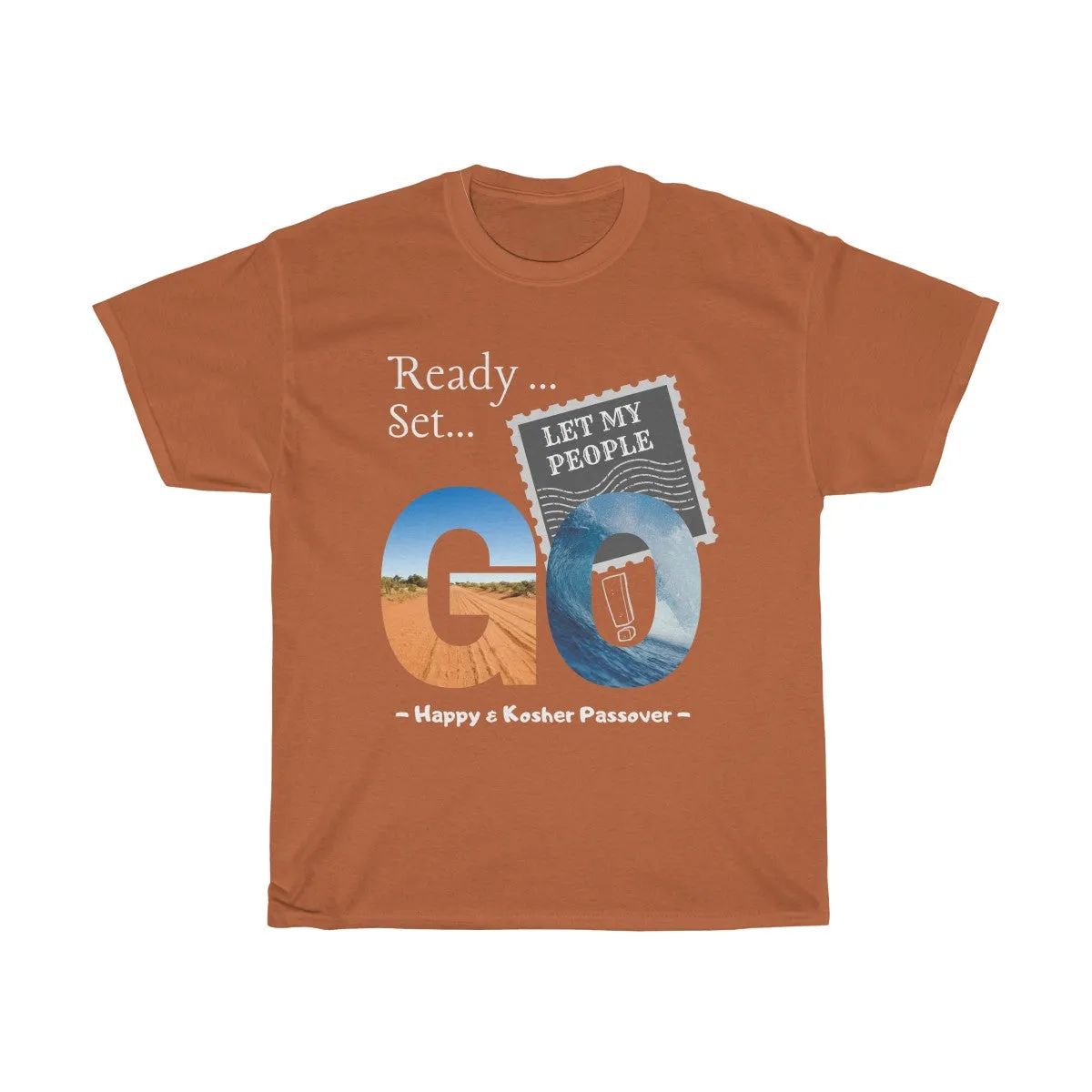 Let My People Go - Unisex, Heavy Cotton, Passover Tee - Dark design
