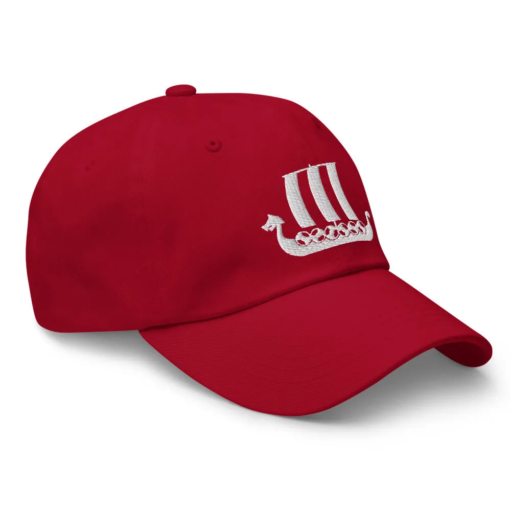 Viking Ship Embroidered Hat